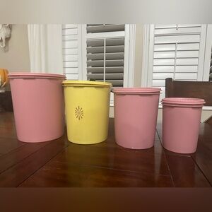 Vintage Tupperware canisters